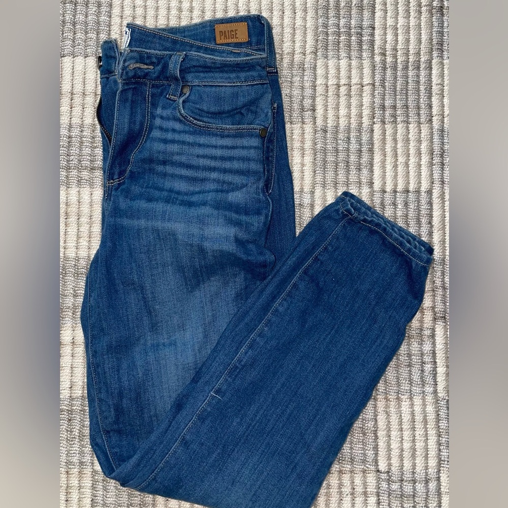 PAIGE Hoxton Crop Blue Denim